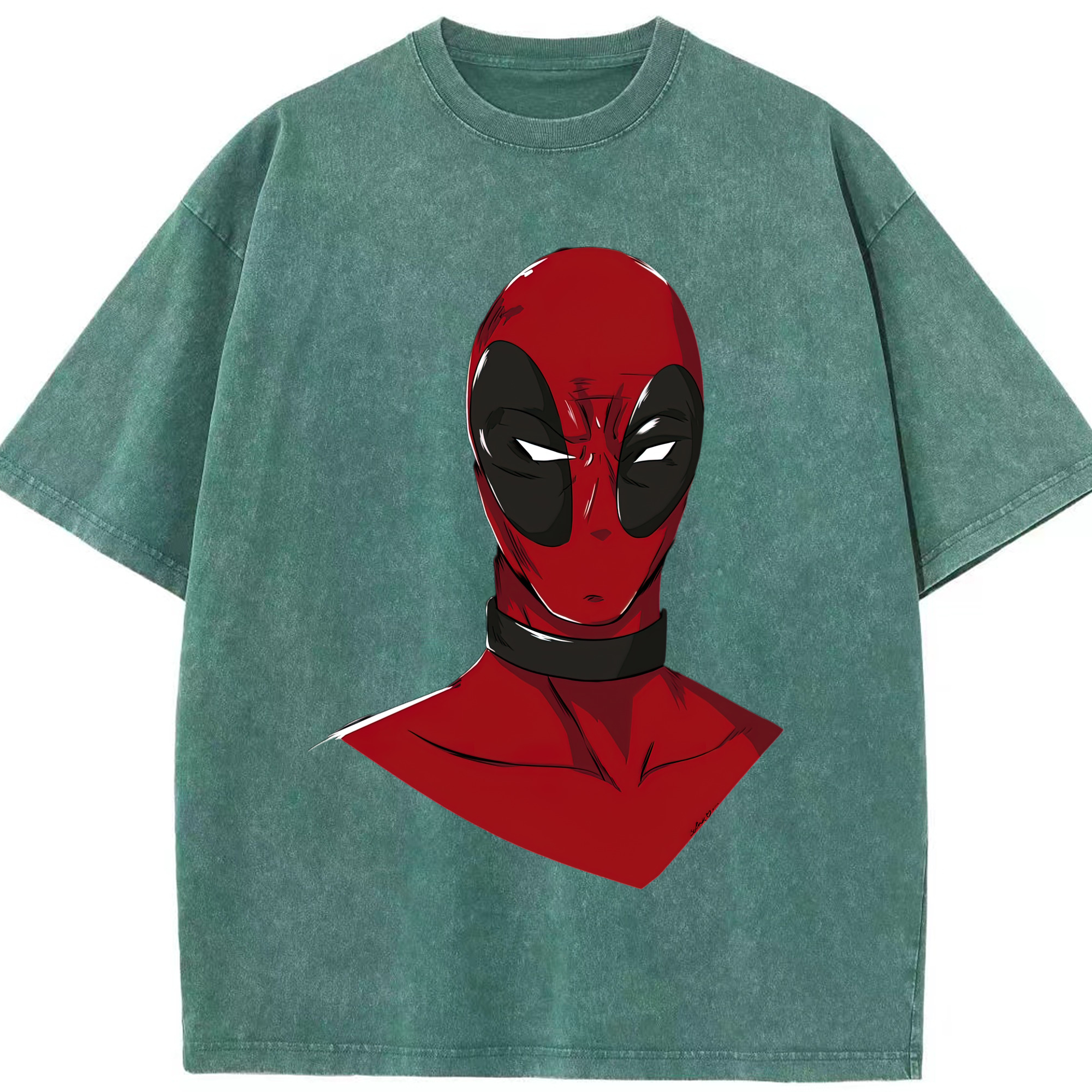 （画像用） Deadpool デッドプール 綿100% ヴィンテージ風 半袖Tシャツ（フロントプリント）
